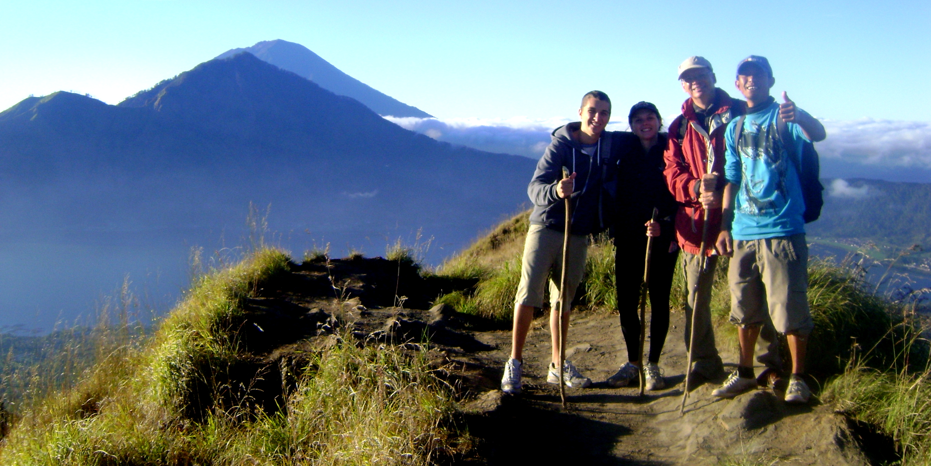 Climbing Mt. Batur with your wolfpack