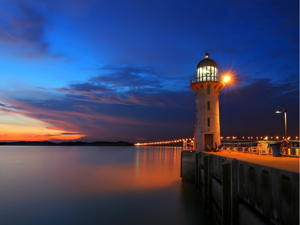 Raffles lighthouse in Singapore 
