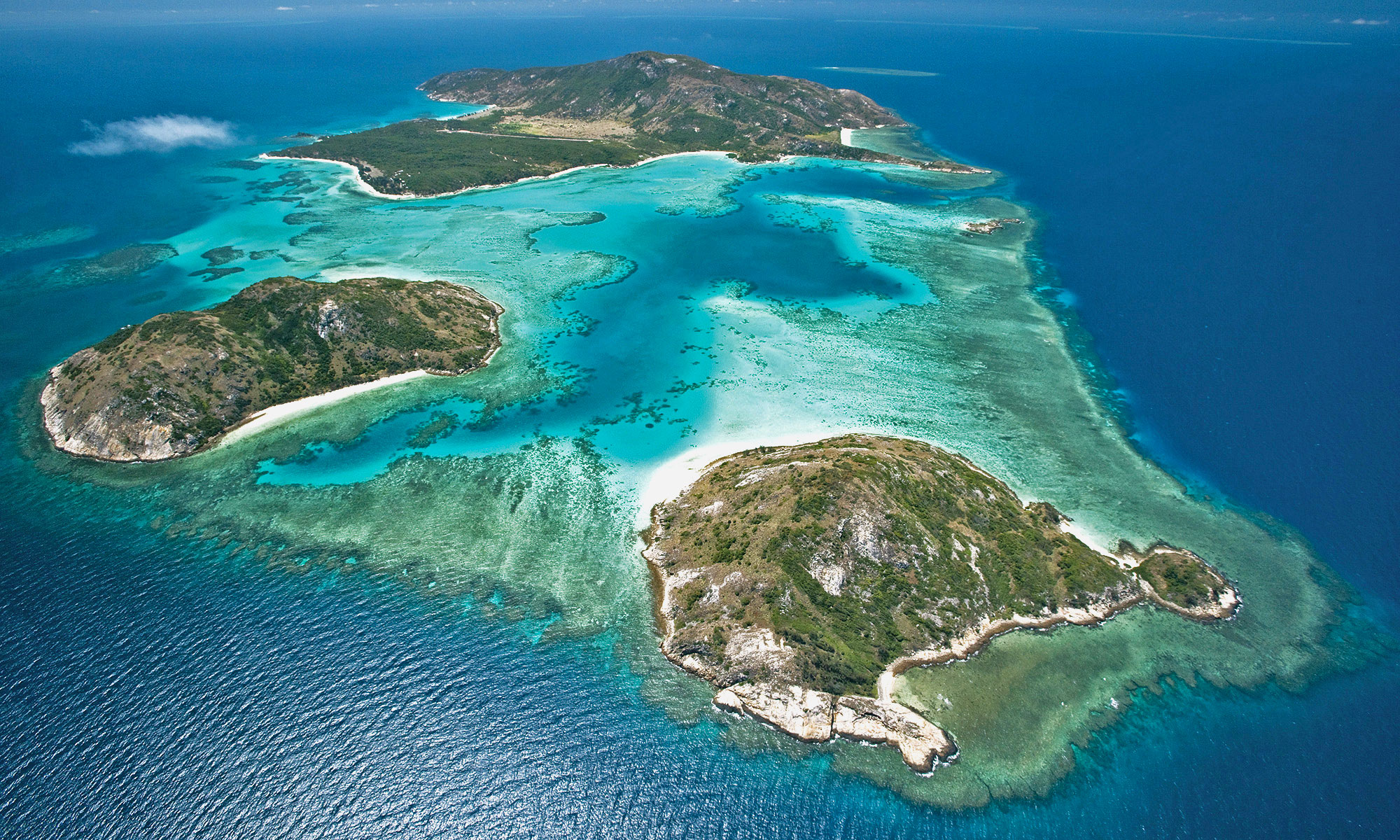 Aerial view of Lizard island