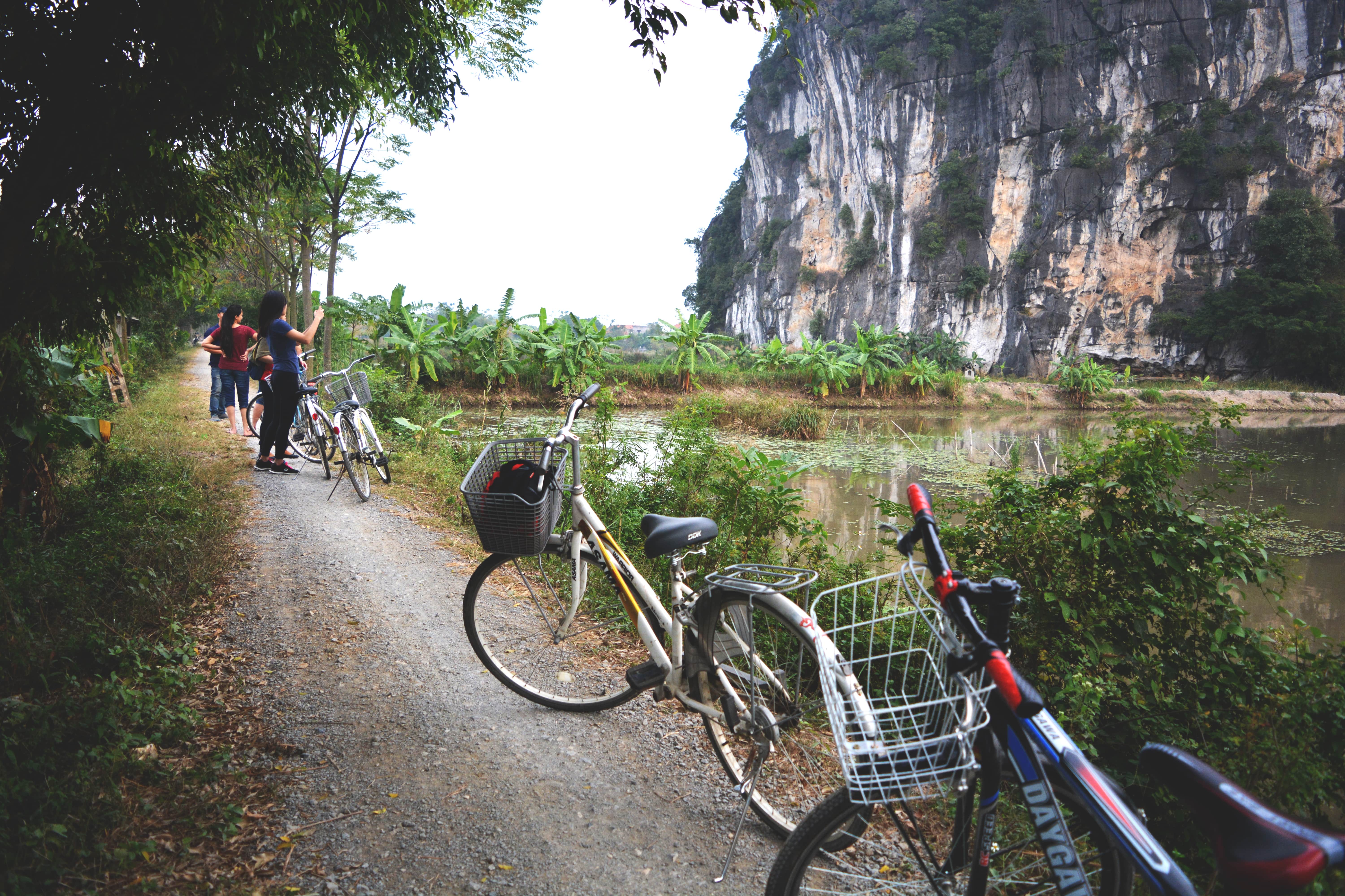 Cycling by Tam Coc