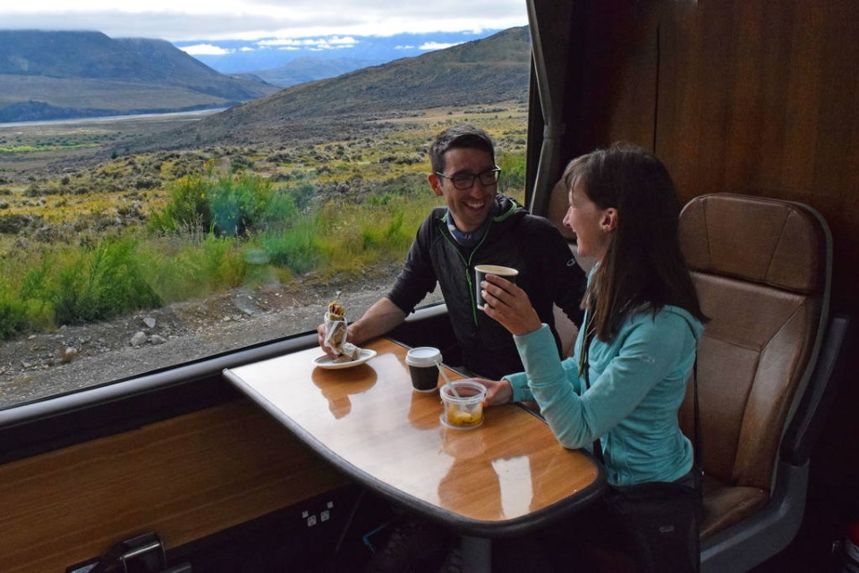 Tranzalpine train journey