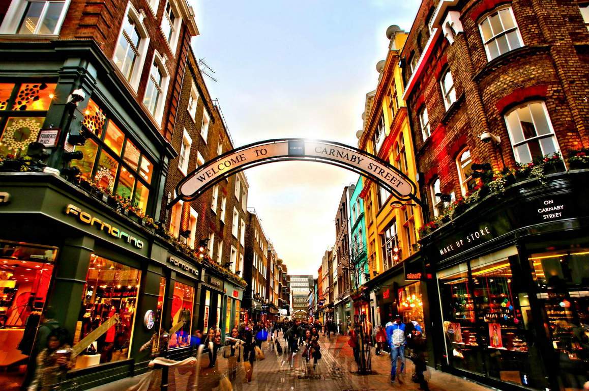 carnaby, places to shop in the UK