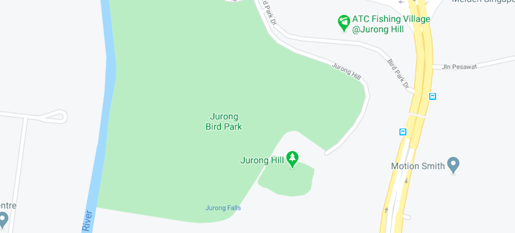 The Location of Jurong Bird Park