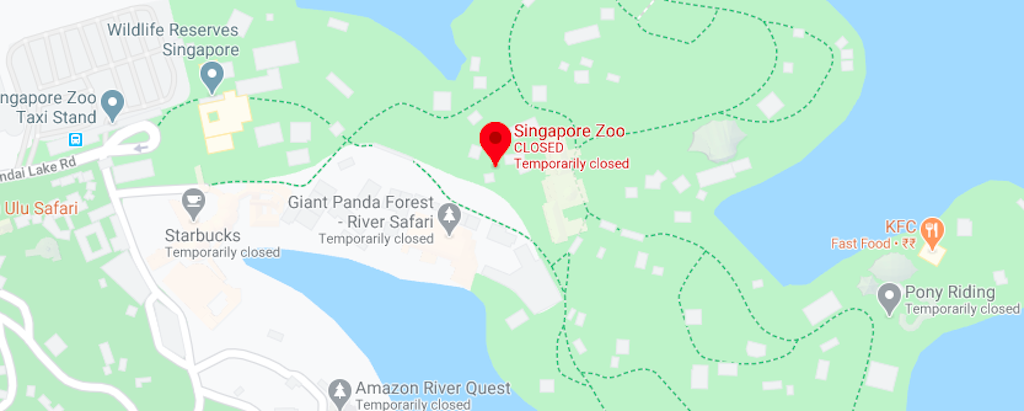 Location of the Singapore Zoo