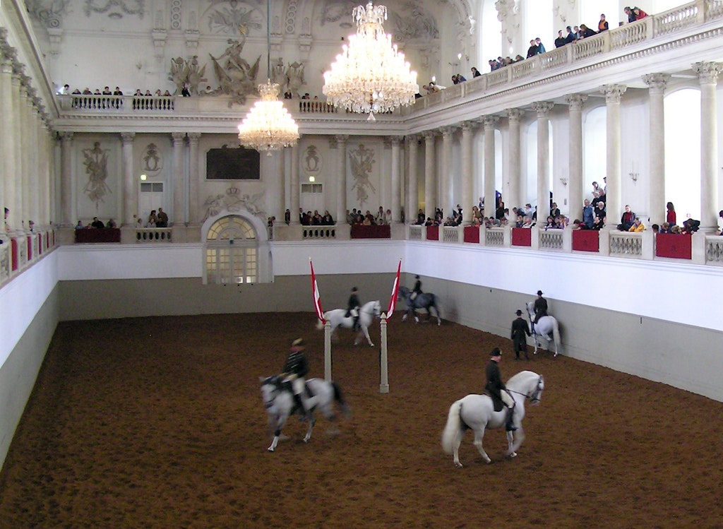 Spanish Riding school in the Hofburg Palace 