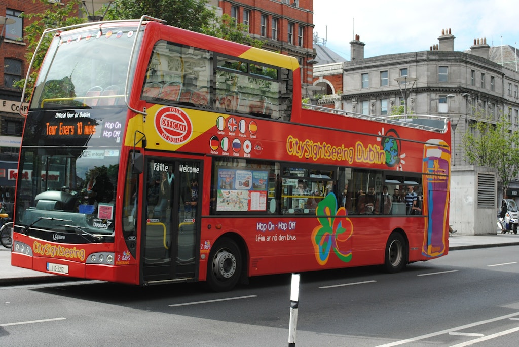 A Hop on Hop off bus, one of the modes to reach different parts of cities in Europe