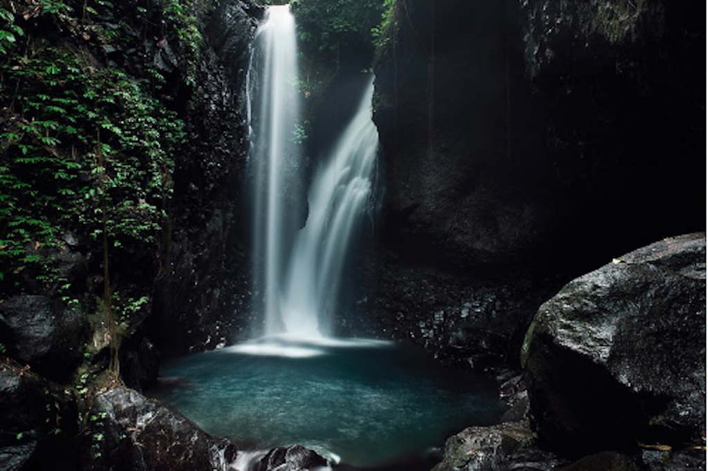 Picturesque Gitgit waterfalls