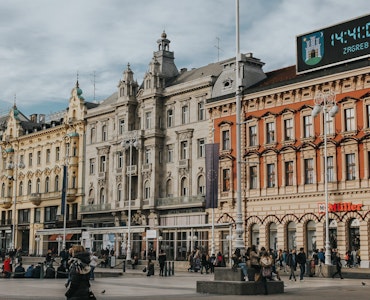 The main square in Zagreb