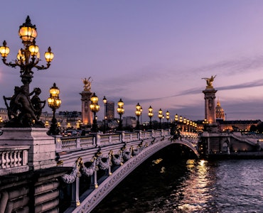 Parisian bridge in Paris