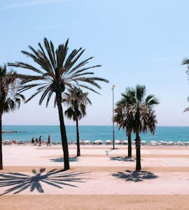 A bright afternoon in Barceloneta Beach
