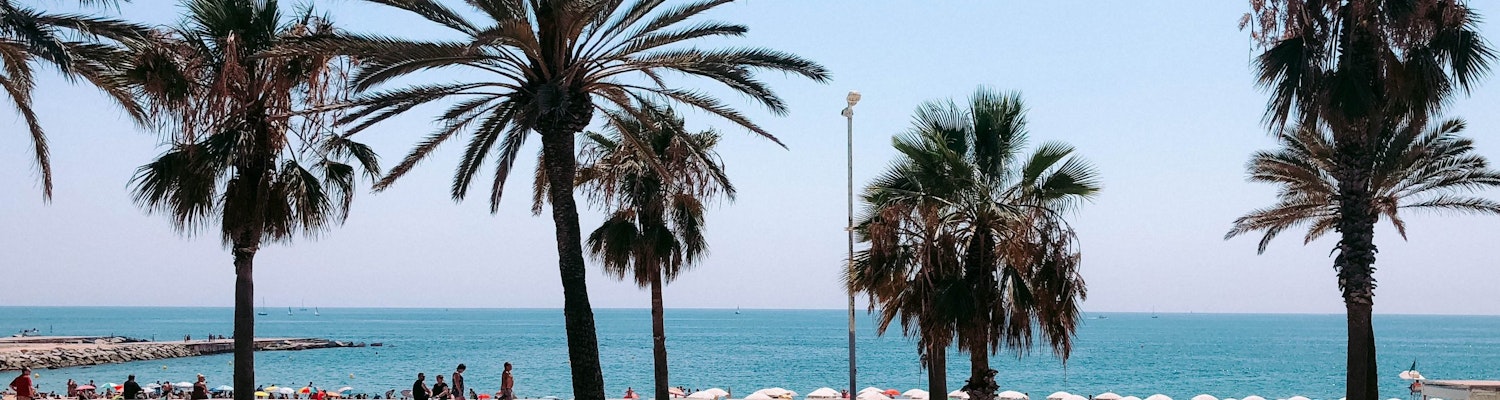 A bright afternoon in Barceloneta Beach