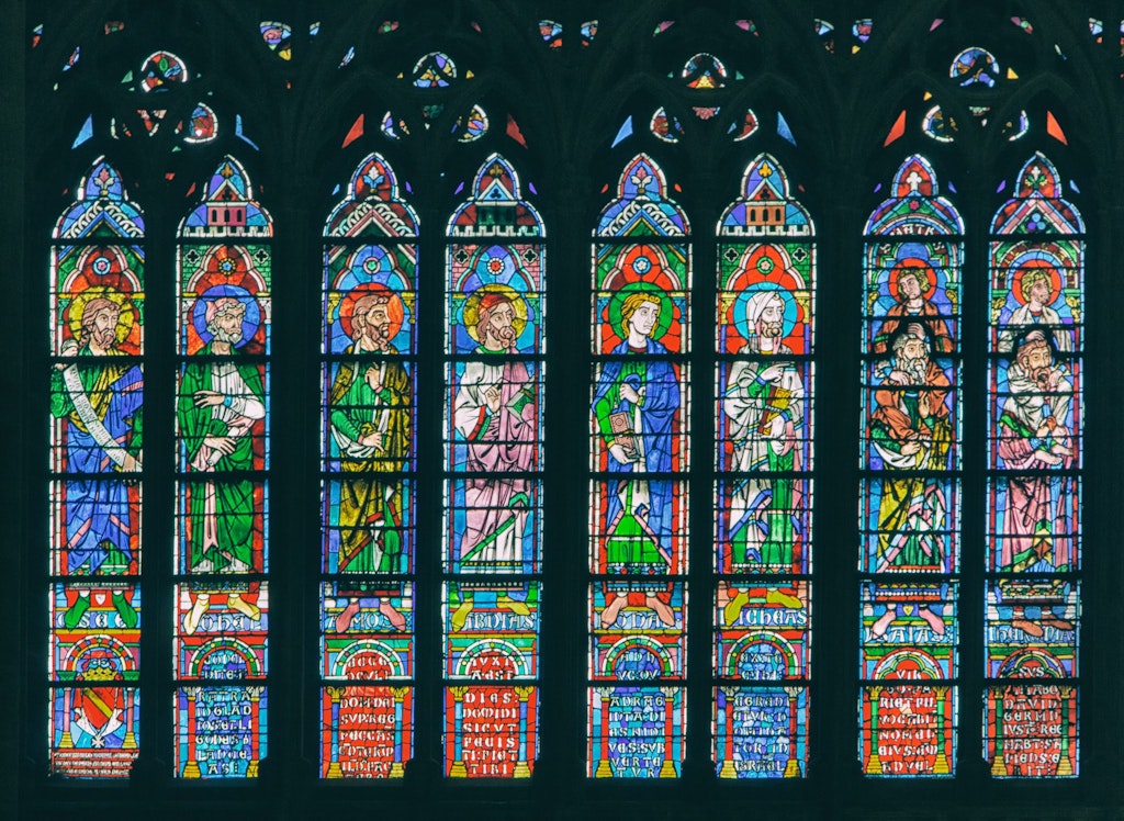 Stained windows at the Cathedral
