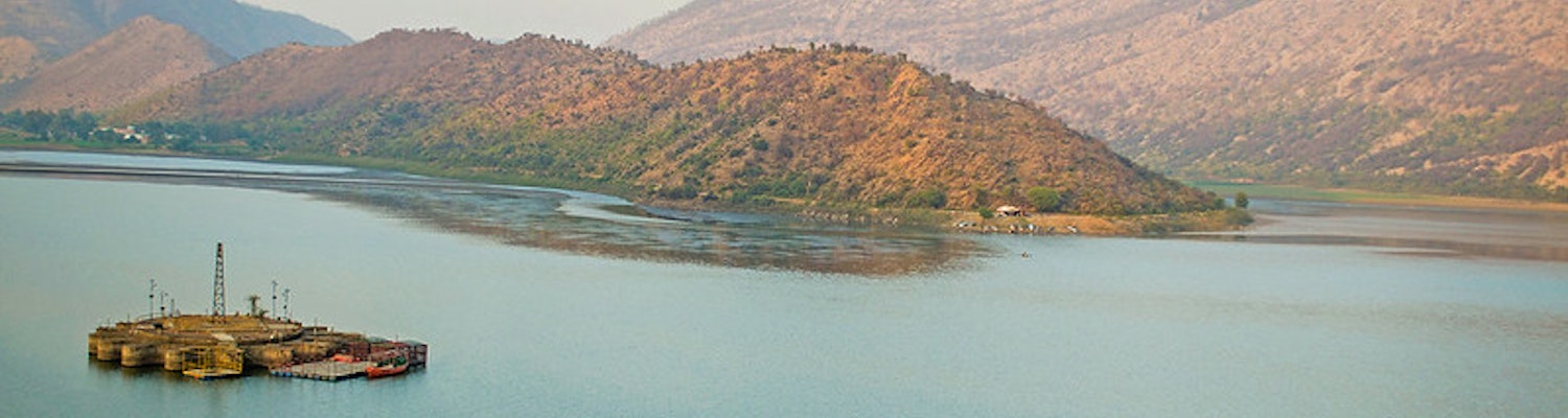 Beautiful Siliserh Lake on the outskirts of Alwar, Rajasthan