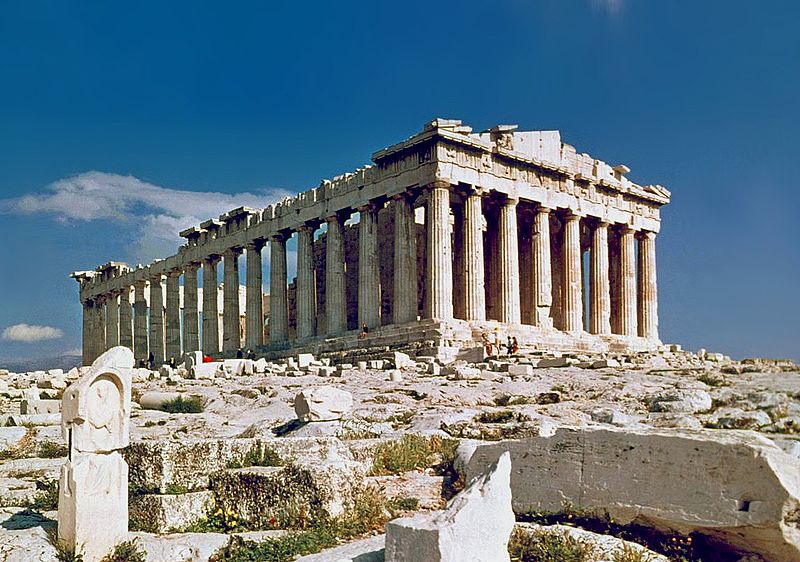 Parthenon of Athens painting