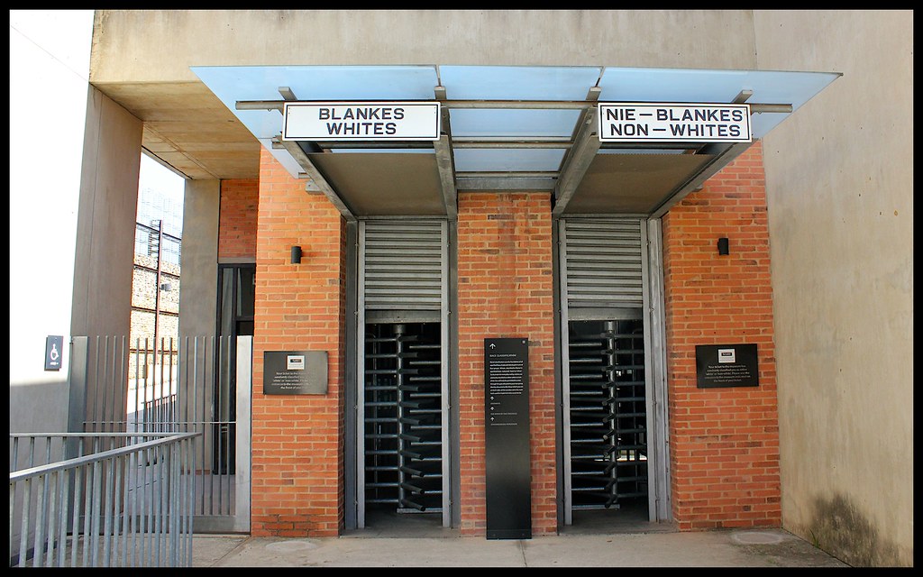 The starting of racial discrimination in the Apartheid museum