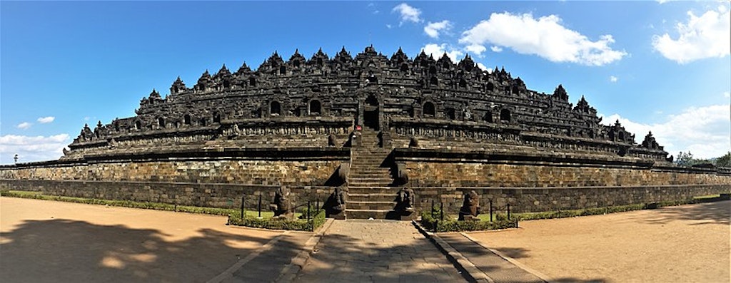 Borobudur temple in Yogyakarta, one of the best places to go on a getaway from Singapore