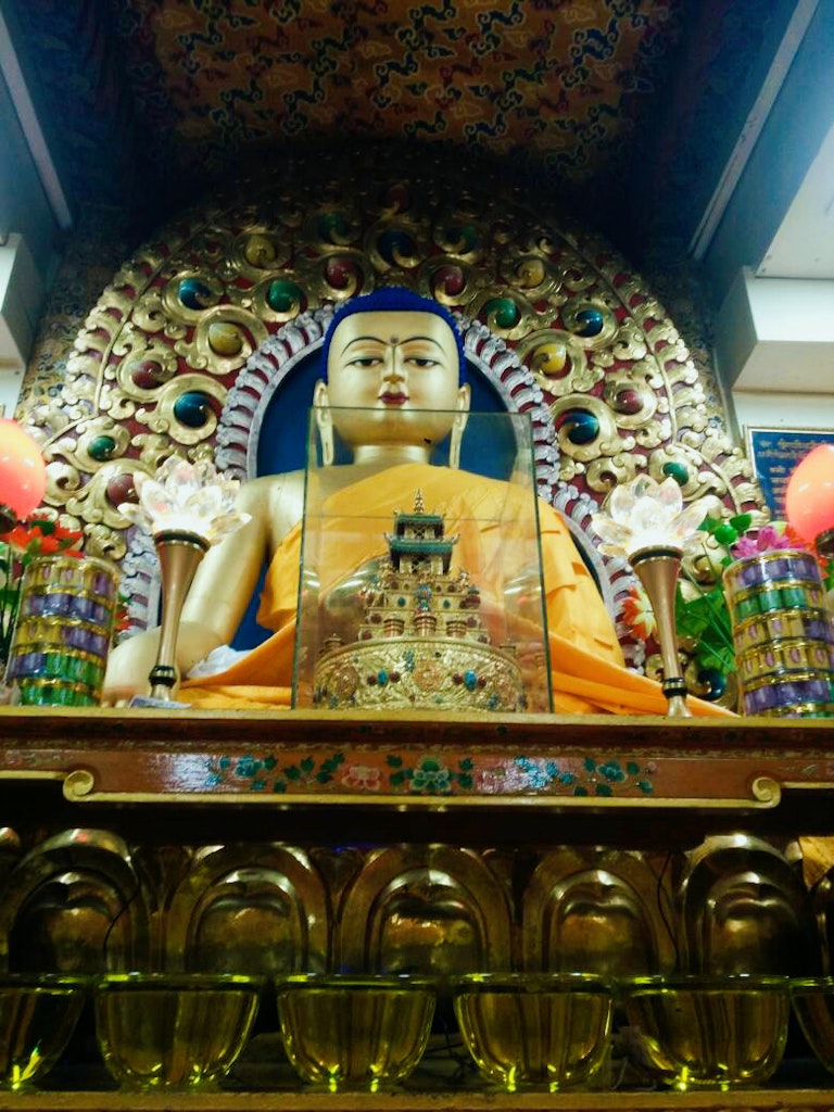 Buddha in the Dalai Lama temple