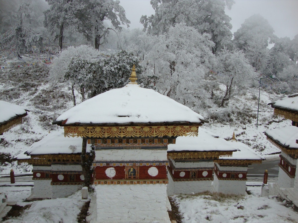 Dochula Bhutan during December