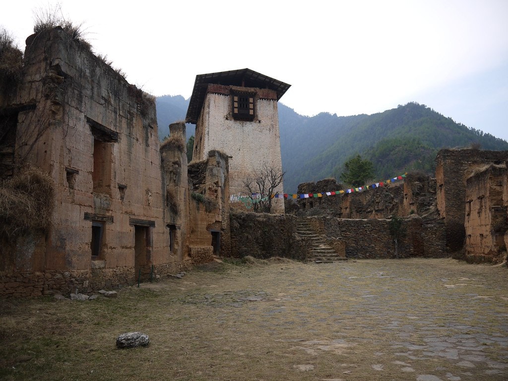 Amazing ruins in Drukgyel Dzong , Paro