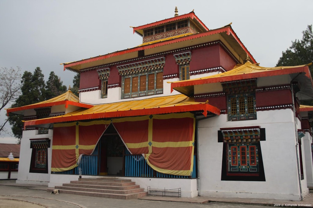 A view of Enchey Monastery, Sikkim