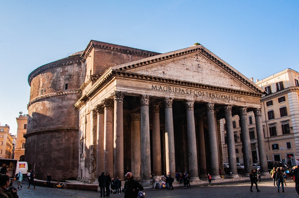 The Pantheon Temple entrance