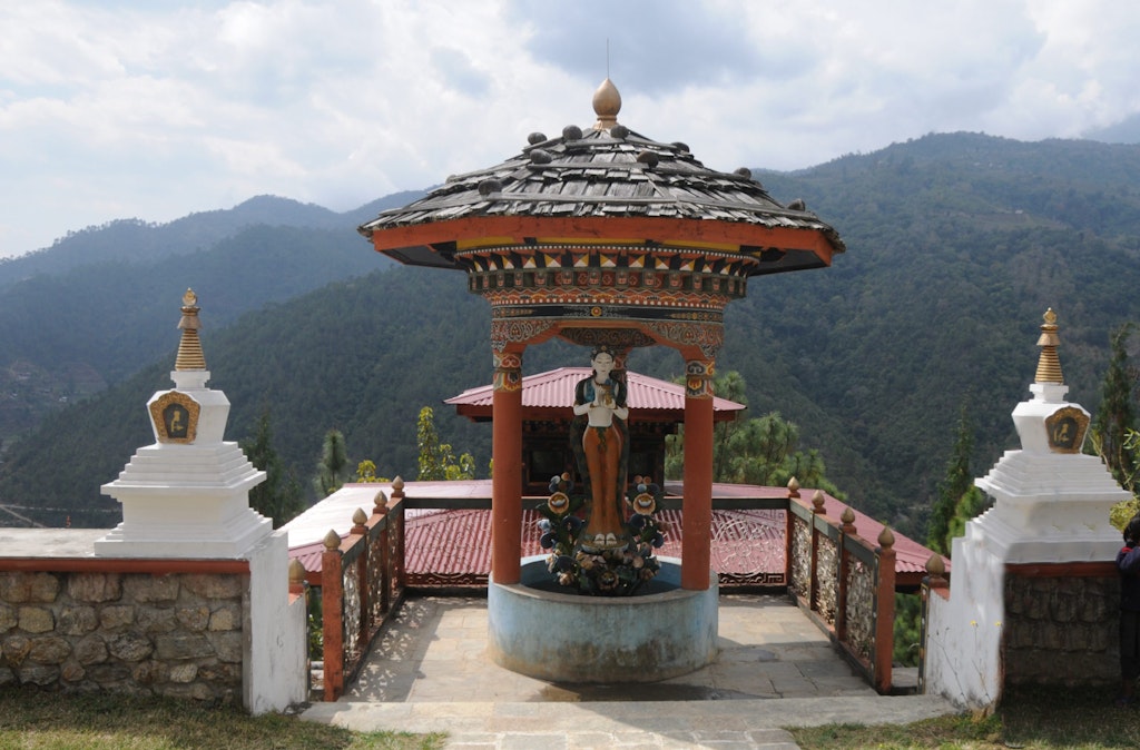 An amazing picture of Khamsum Chorten, the historical monument in Bhutan