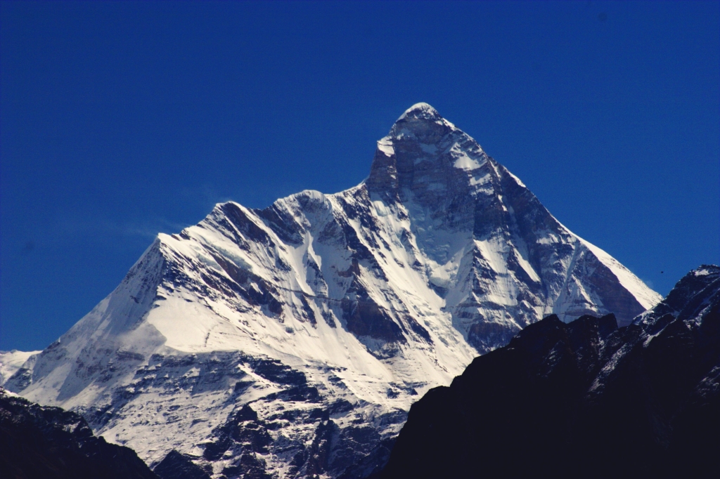 View of Nanda Devi peak from the national park one of the offbeat places to visit in Uttarakhand