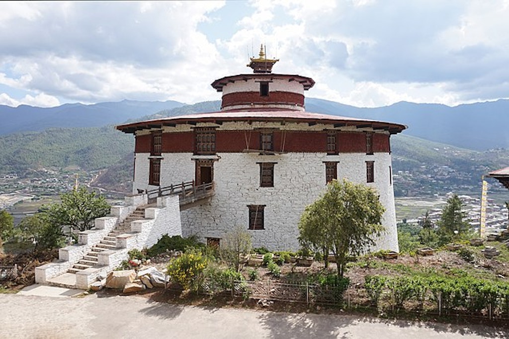 A view of The national museum of Bhutan