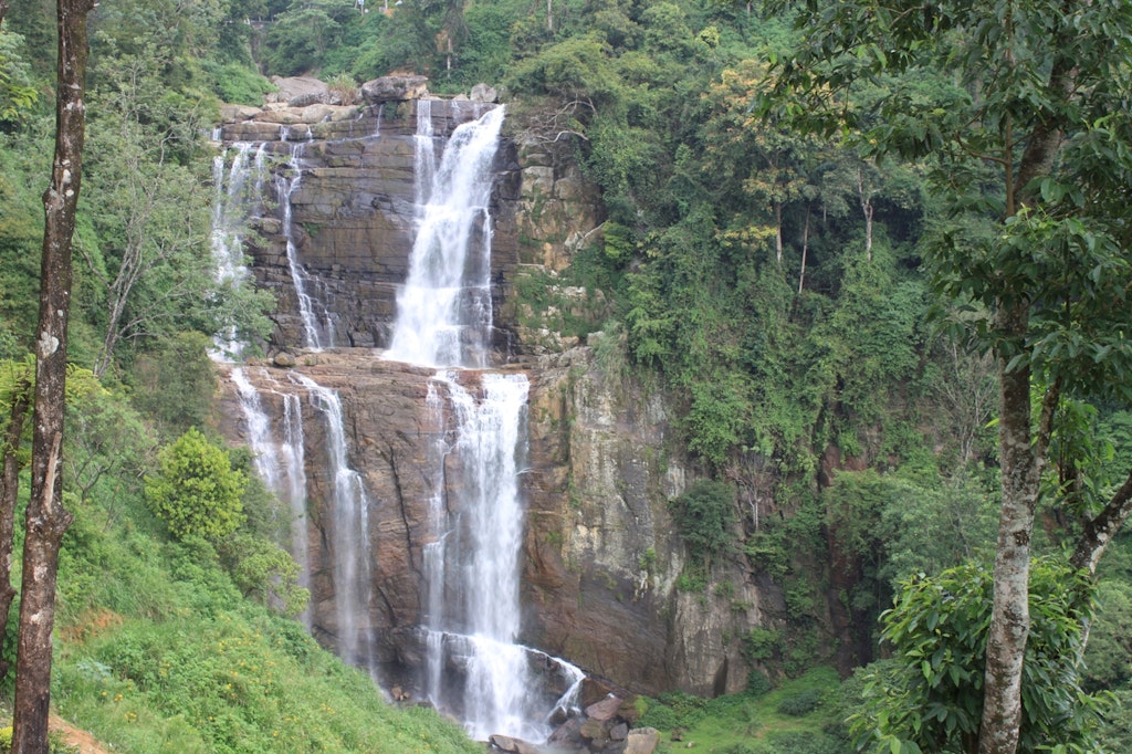 Waterfalls at Ramboda, part of the Ramayana tour