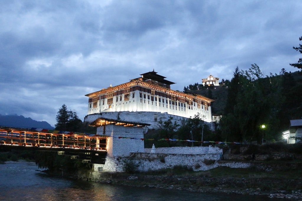 A view of Rinpung Dzong, Bhutan