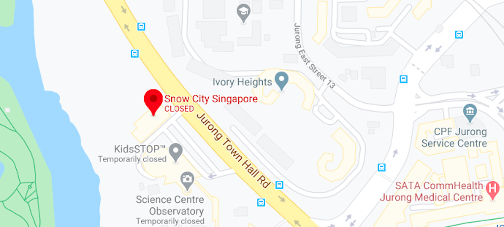 Location of the Snow City Singapore