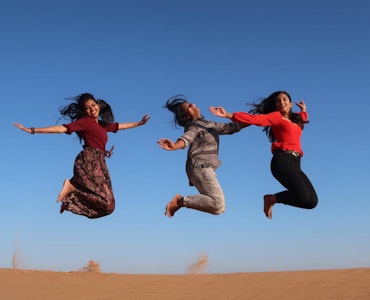 A group friends enjoying their days at Dubai