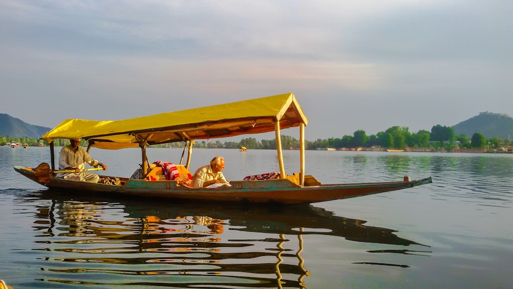 Shikar boat on Dal Lake in India