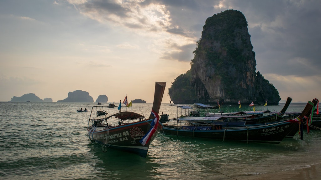 Transfer by boat to railay beach