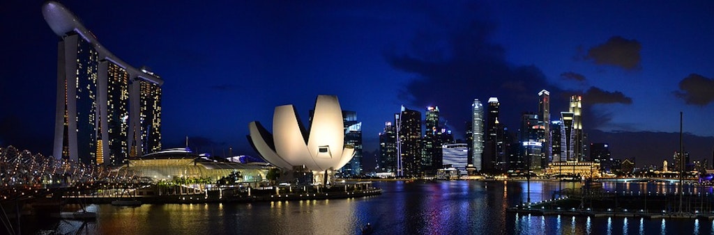 The view of Singapore at Night