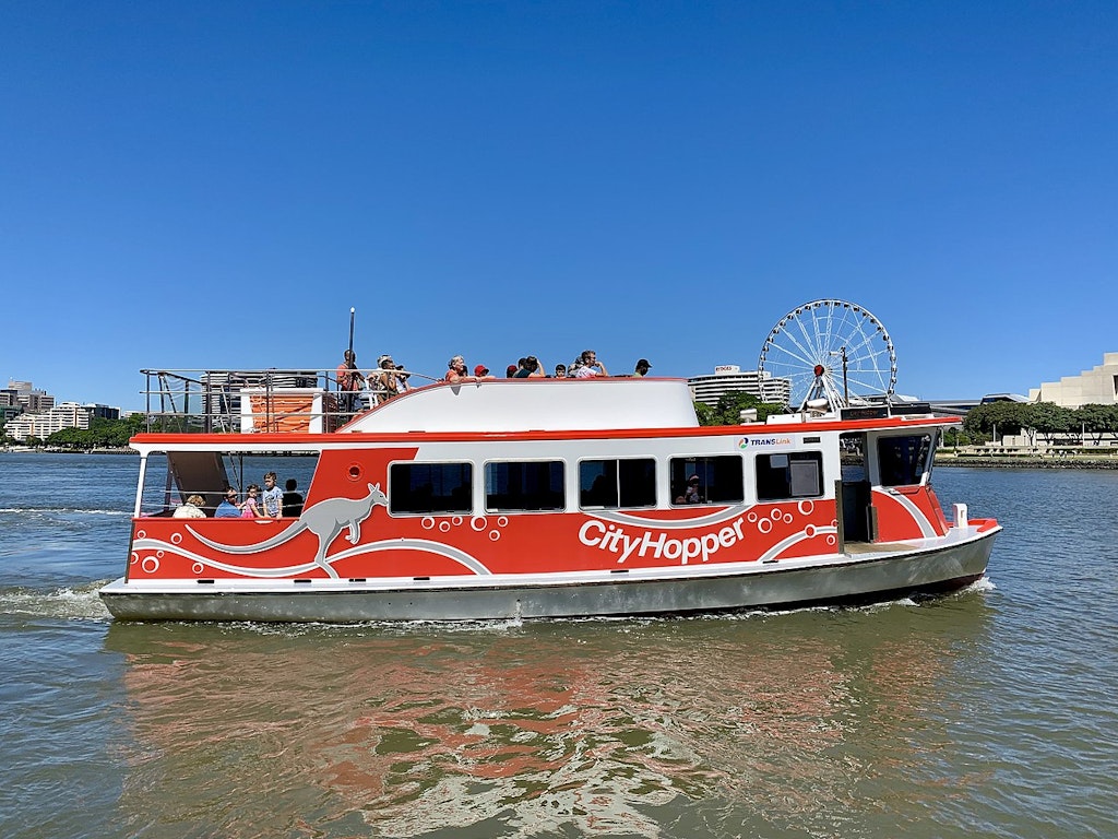 cityhopper ferry in brisbane river