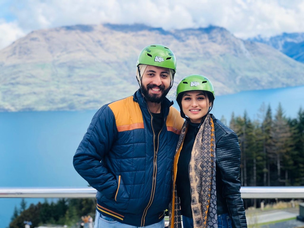 With my wife in Queenstown