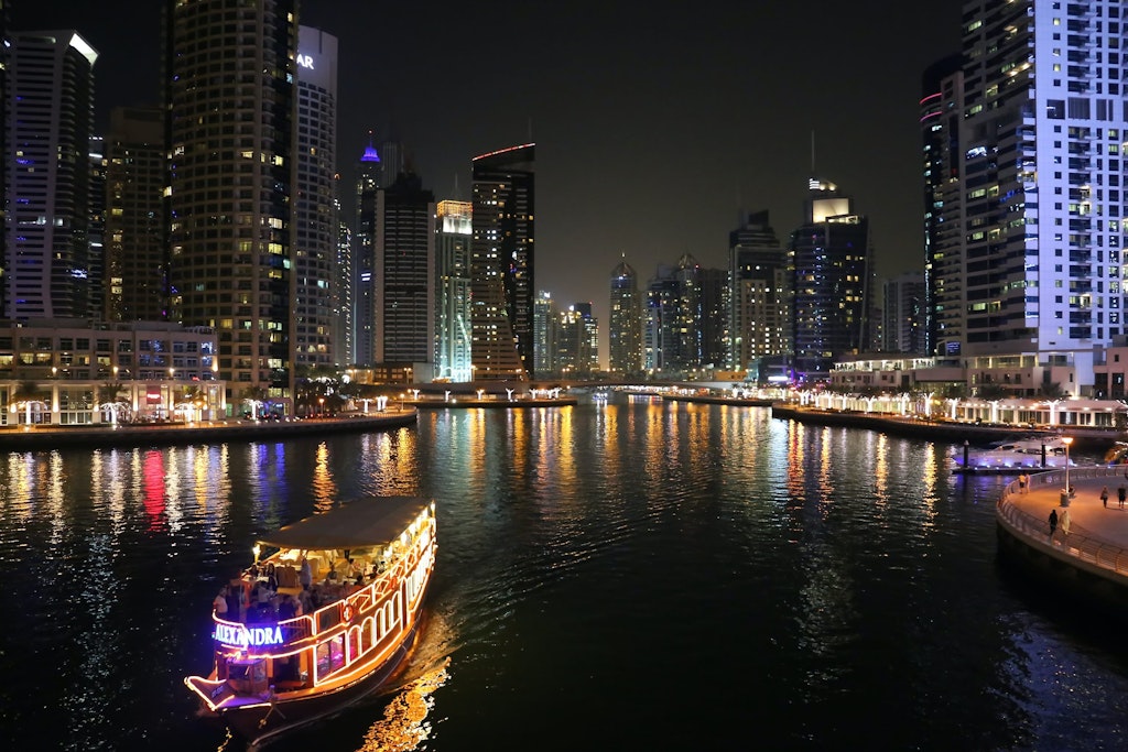 night at Dubai Marina