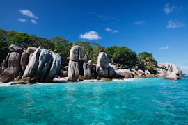 Rocks of Ile Coco Beach