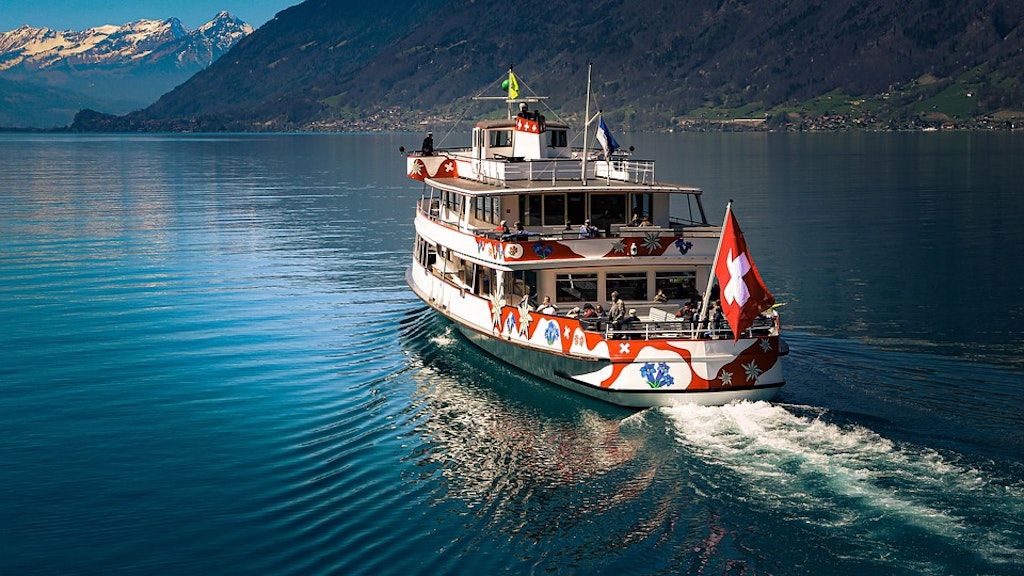 Boating on Swiss Lake 