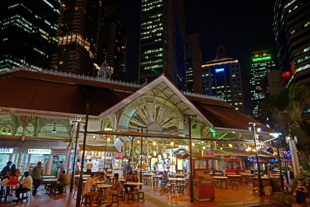 One of the stalls in Lau Pa Sat
