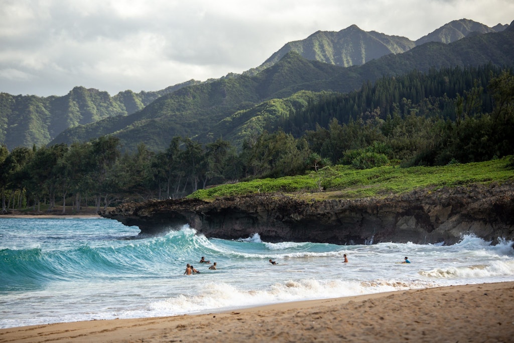 Northern beaches in Hawaii 