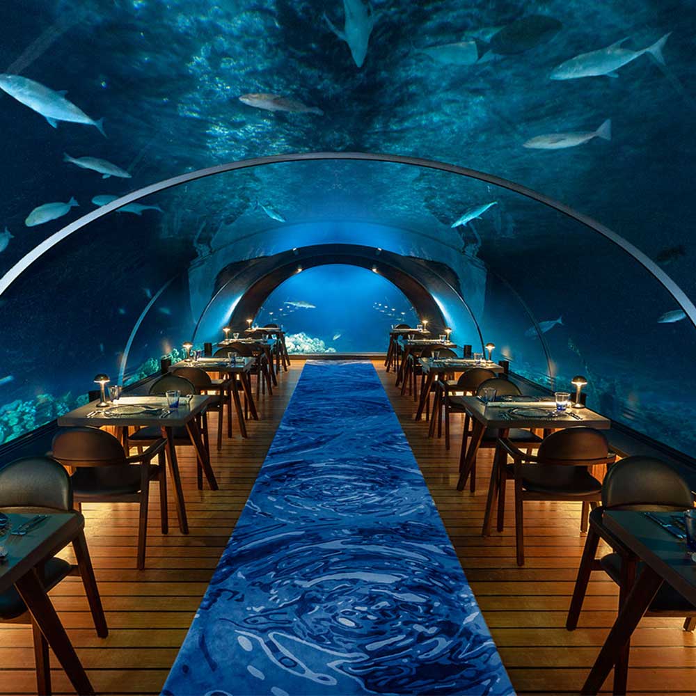 Have a feast in the Underwater Restaurants in Maldives!