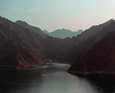 The view of lake in Hatta