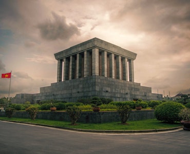 Ho Chi Minh Mausoleum in Hanoi, Vietnam