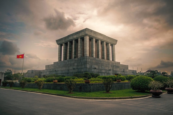 Ho Chi Minh Mausoleum in Hanoi, Vietnam