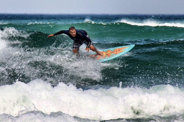 Surfing in Maldives in June