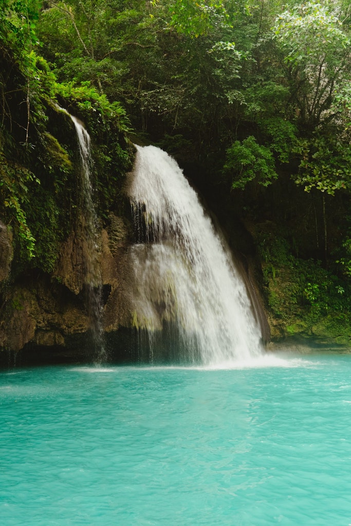 Kawasan Falls, Cebu in the Philippines