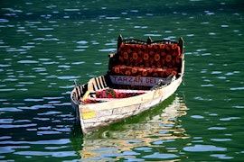 A view of boat in the Nainital lake, Nainital