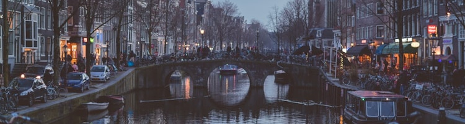Amsterdam after sunset
